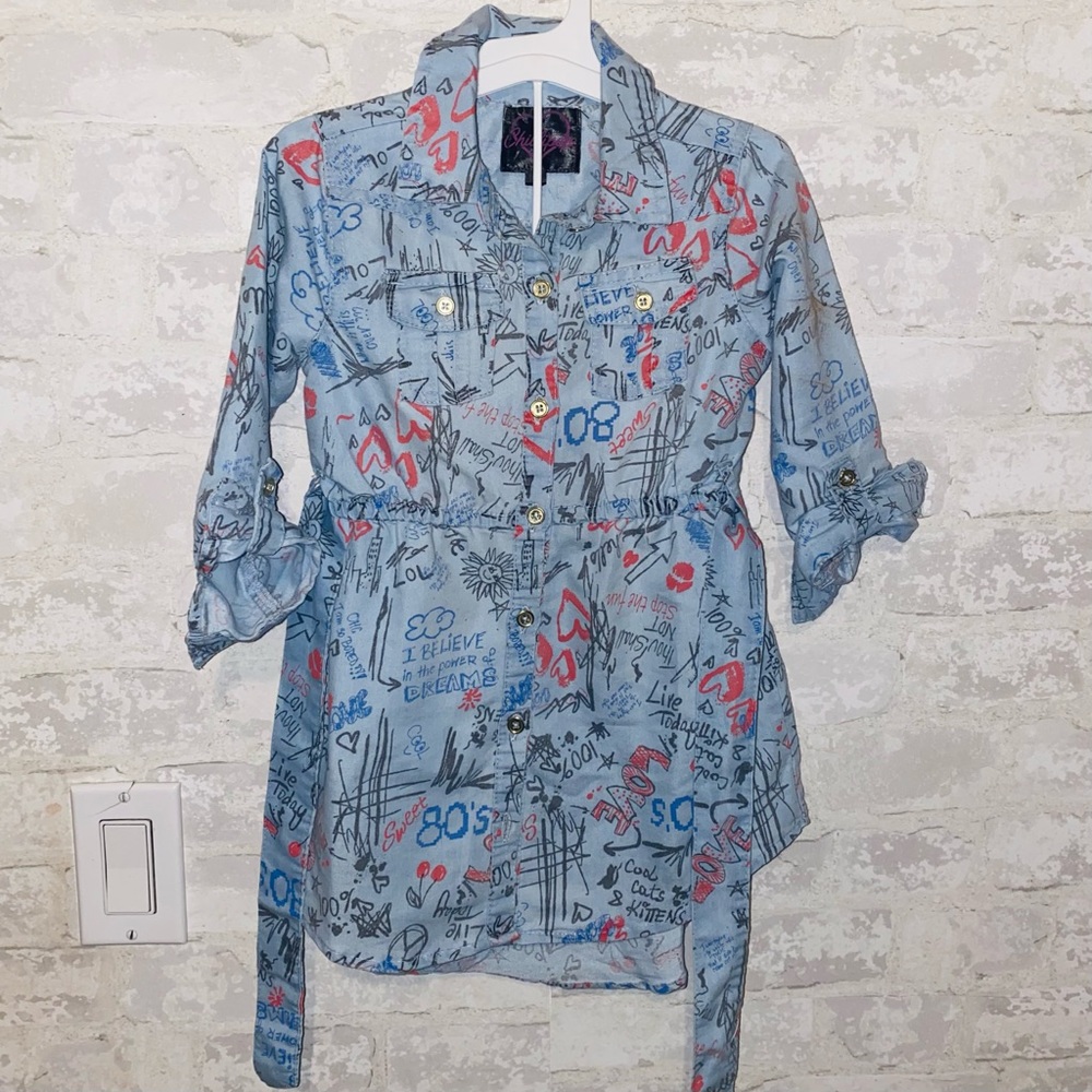 Cute Toddlers Graffiti Dresss: SIZE 4T